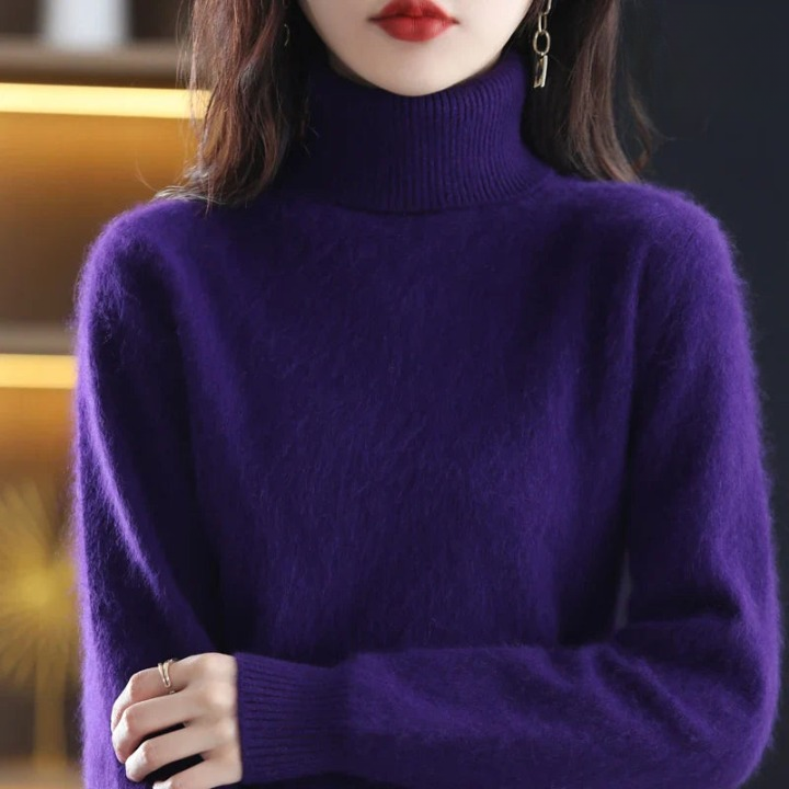 Grethe™ | Stilfuld Rullekrave Sweater - Freya Kobenhavn