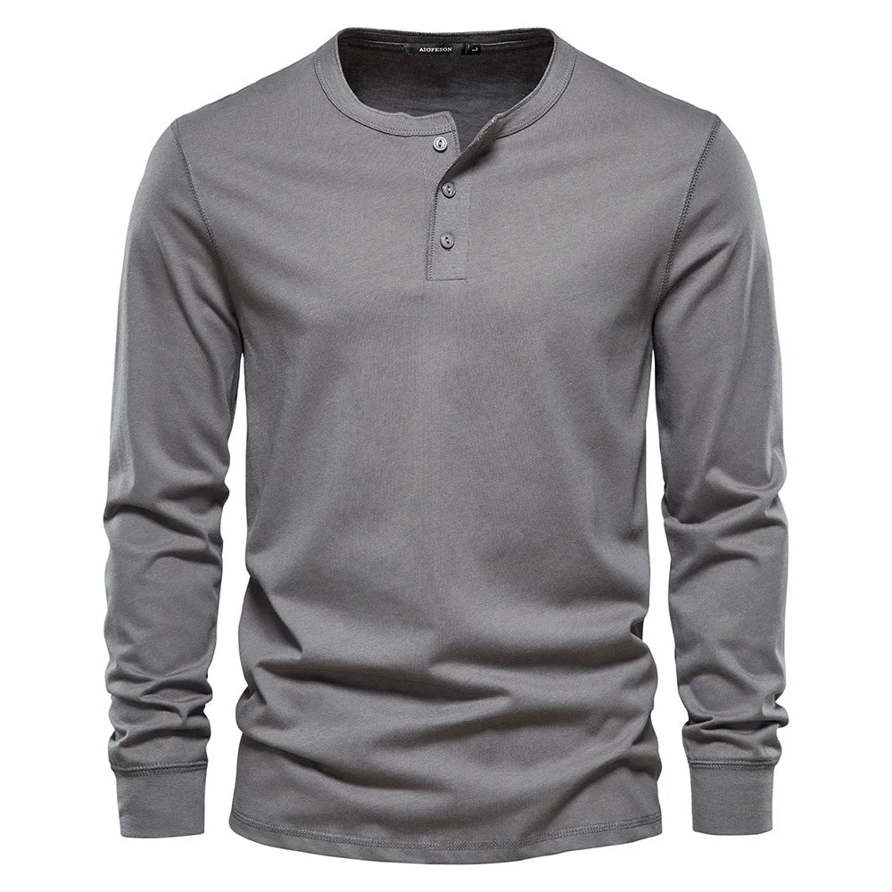 Lorenz | Stilfuld Og Behagelig Langærmet Henley-Shirt - Freya Kobenhavn