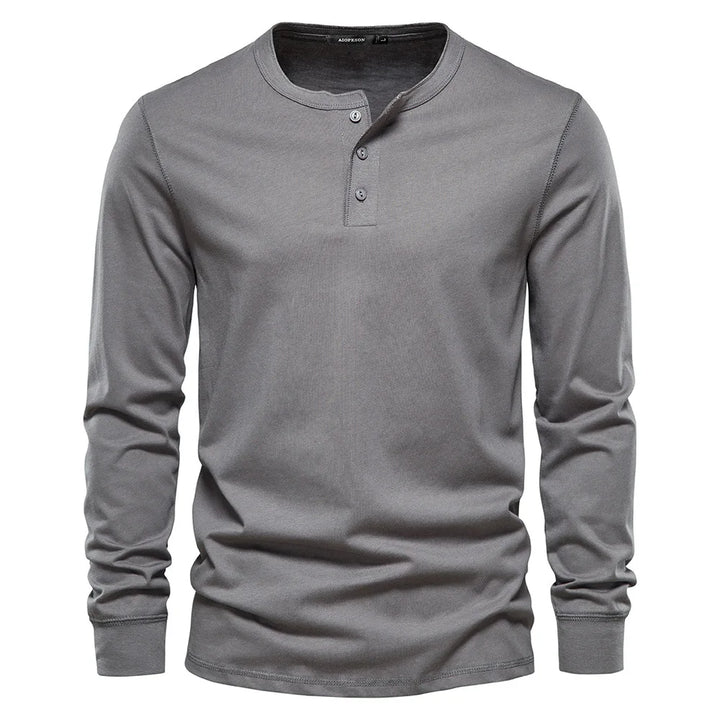 Lorenz | Stilfuld Og Behagelig Langærmet Henley-Shirt - Freya Kobenhavn