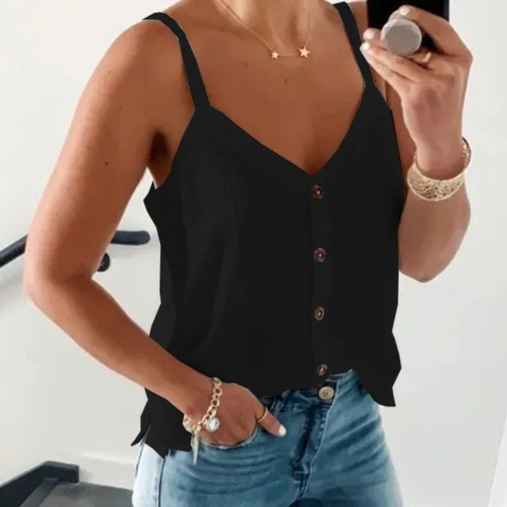 Serina | Dame Sommer Cami-Top Med Knaplukning - Freya Kobenhavn