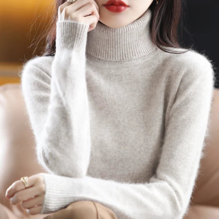 Grethe™ | Stilfuld Rullekrave Sweater - Freya Kobenhavn