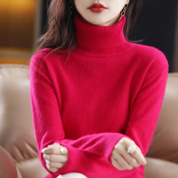 Grethe™ | Stilfuld Rullekrave Sweater - Freya Kobenhavn
