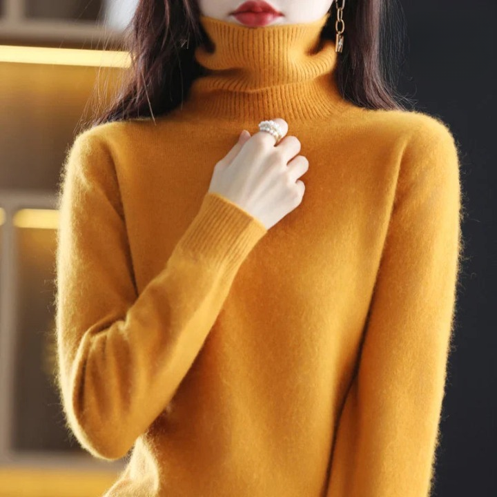 Grethe™ | Stilfuld Rullekrave Sweater - Freya Kobenhavn