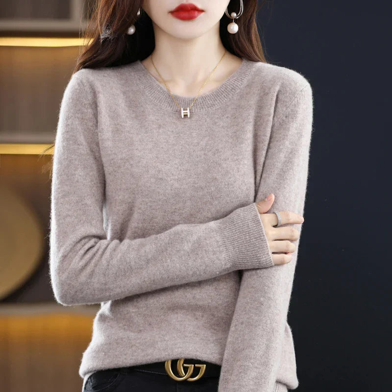 Gitte™ | Stilfuld Blød Lyserød Sweater - Freya Kobenhavn