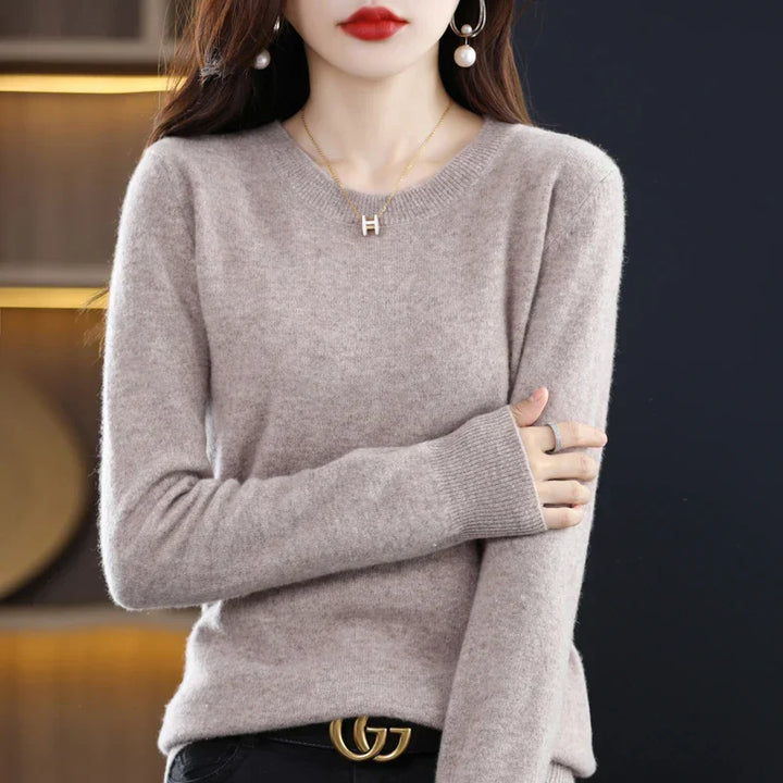 Gitte™ | Stilfuld Blød Lyserød Sweater - Freya Kobenhavn