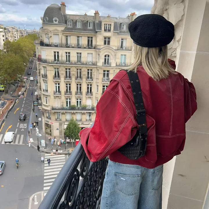 Faye™ | Oversized Læderjakke - Freya Kobenhavn