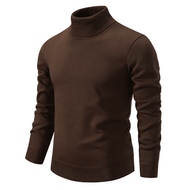 Erland | Herre Vinter Rullekravesweater med Ribstrikket Hals - Freya Kobenhavn