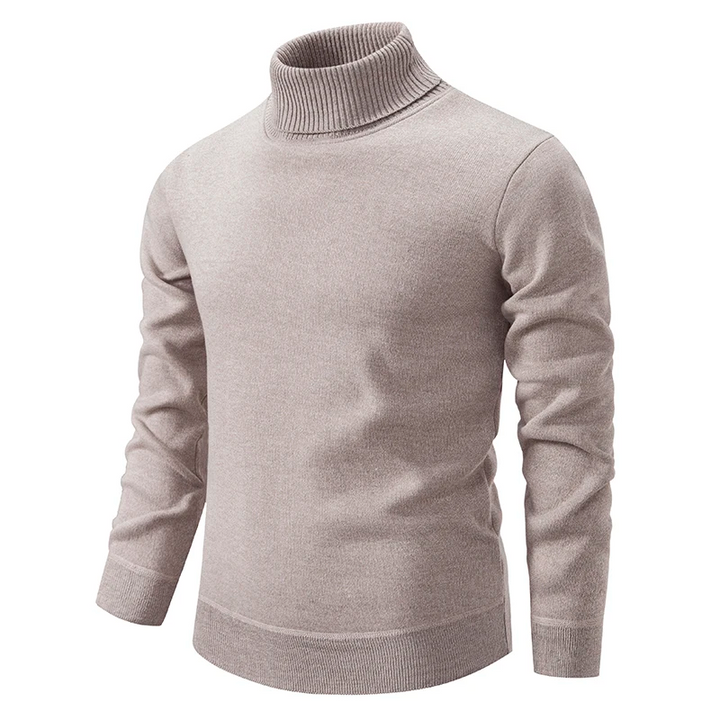 Erland | Herre Vinter Rullekravesweater med Ribstrikket Hals - Freya Kobenhavn