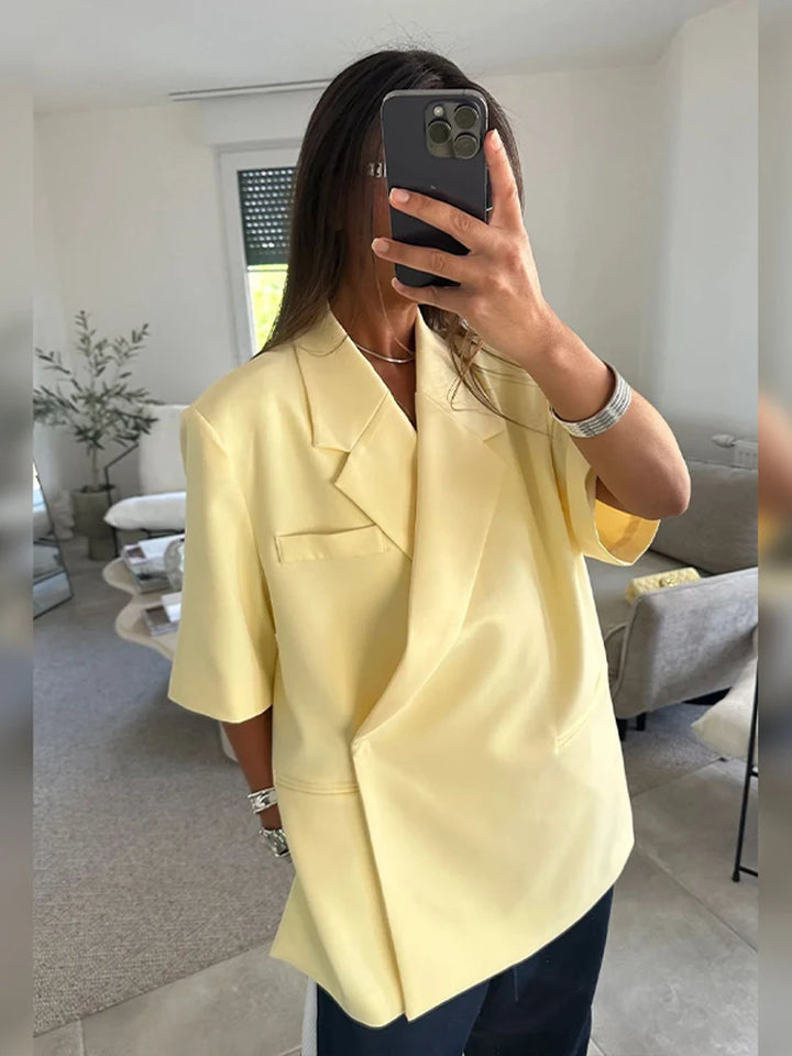 Grethe | Dame Sommerblazer Med Løs Pasform - Freya Kobenhavn