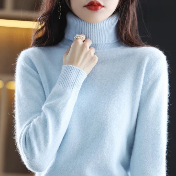 Grethe™ | Stilfuld Rullekrave Sweater - Freya Kobenhavn