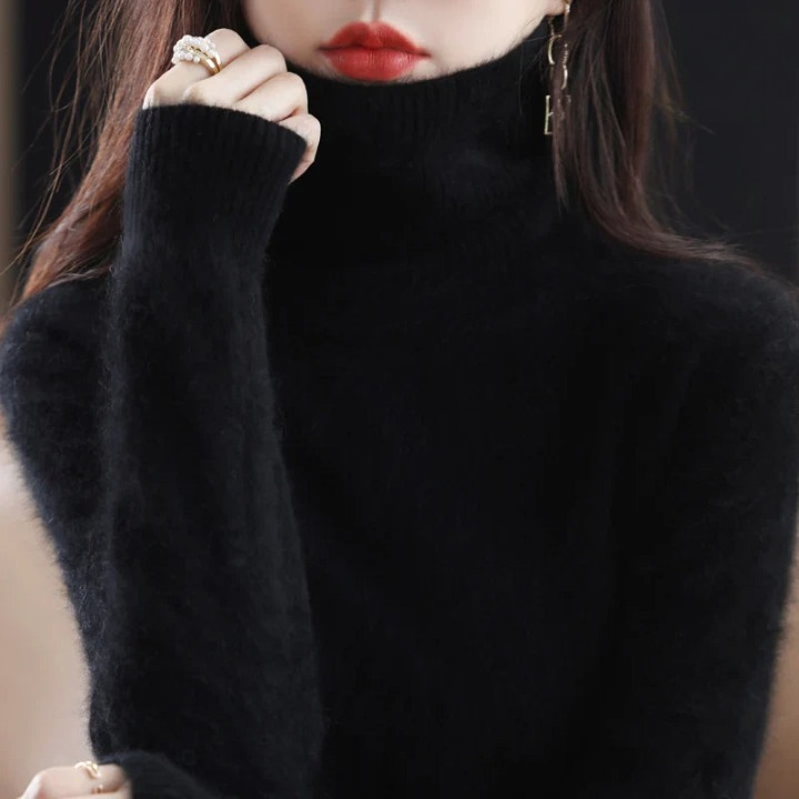 Grethe™ | Stilfuld Rullekrave Sweater - Freya Kobenhavn