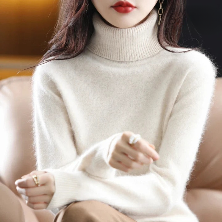 Grethe™ | Stilfuld Rullekrave Sweater - Freya Kobenhavn