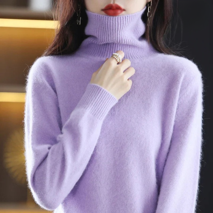 Grethe™ | Stilfuld Rullekrave Sweater - Freya Kobenhavn