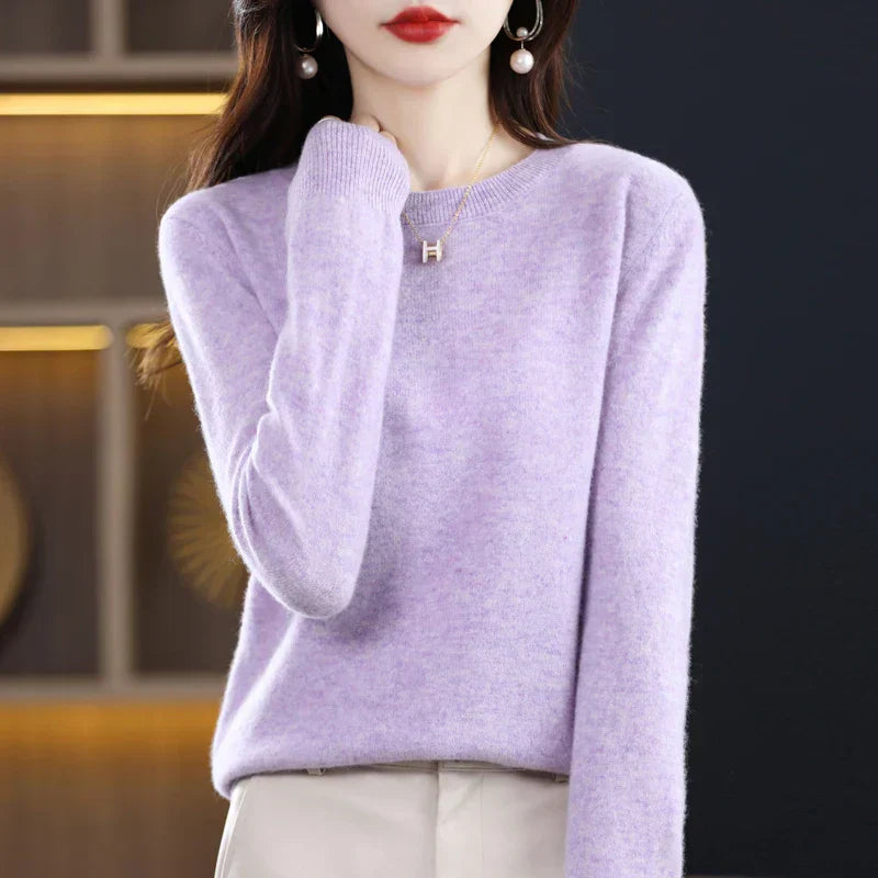 Gitte™ | Stilfuld Blød Lyserød Sweater - Freya Kobenhavn