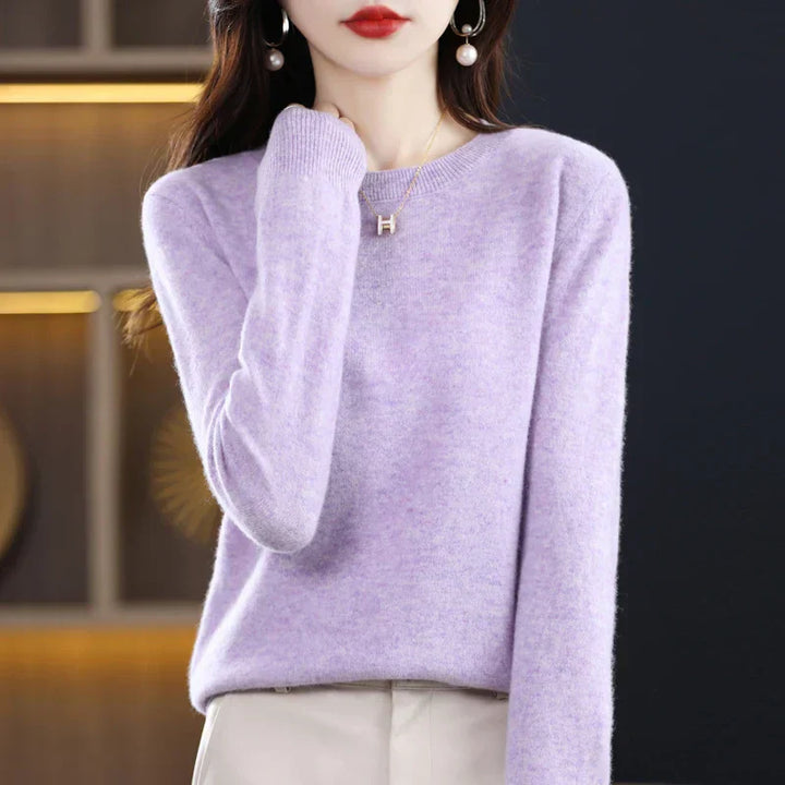 Gitte™ | Stilfuld Blød Lyserød Sweater - Freya Kobenhavn