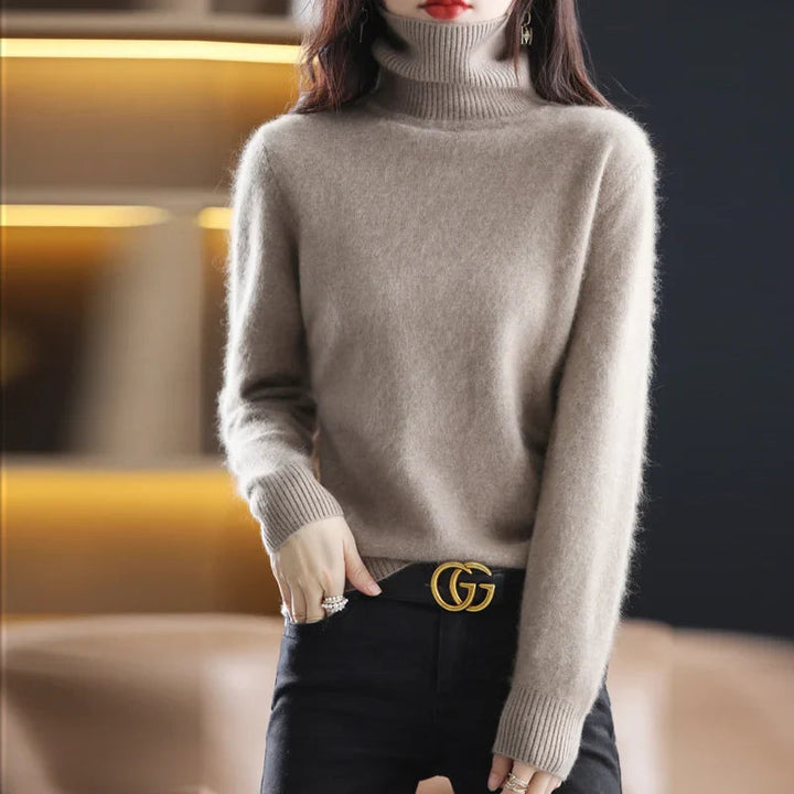 Grethe™ | Stilfuld Rullekrave Sweater - Freya Kobenhavn