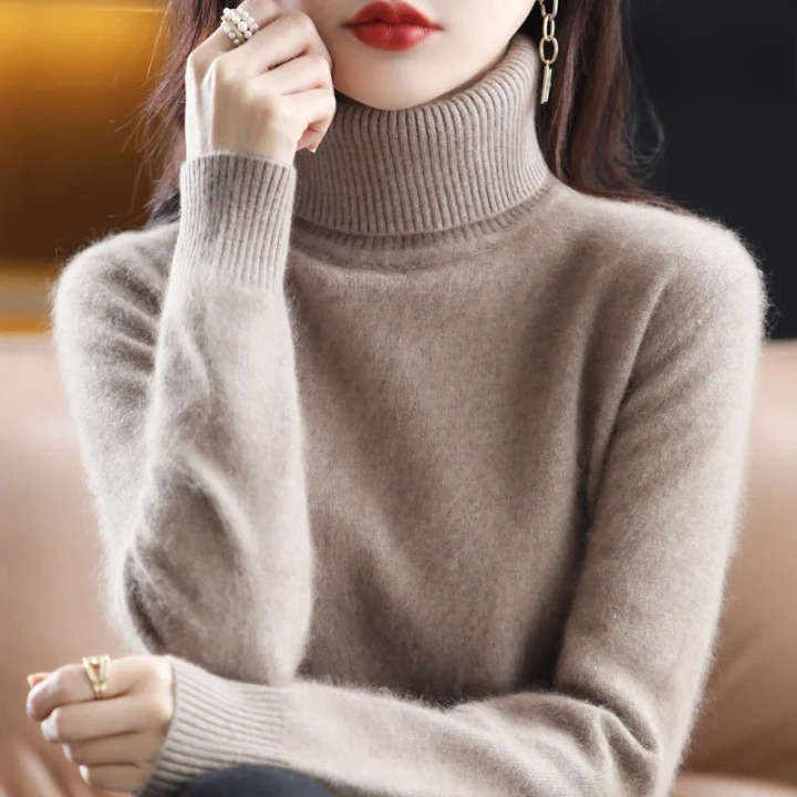 Grethe™ | Stilfuld Rullekrave Sweater - Freya Kobenhavn