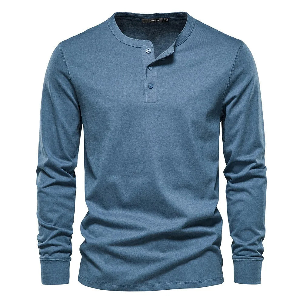 Lorenz | Stilfuld Og Behagelig Langærmet Henley-Shirt - Freya Kobenhavn
