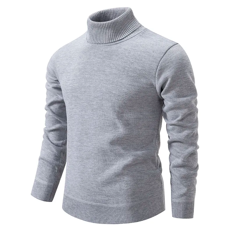 Erland | Herre Vinter Rullekravesweater med Ribstrikket Hals - Freya Kobenhavn