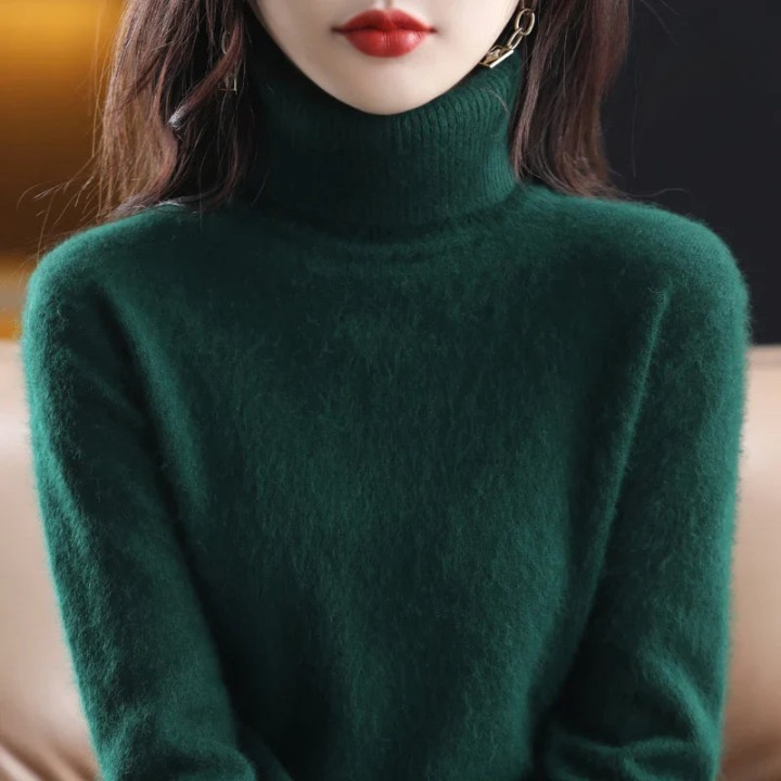 Grethe™ | Stilfuld Rullekrave Sweater - Freya Kobenhavn