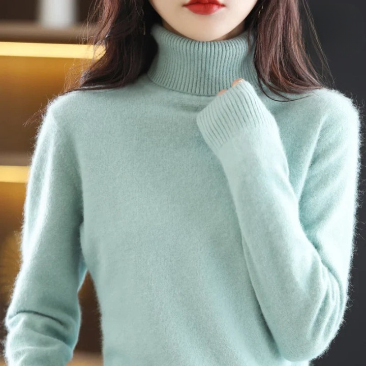 Grethe™ | Stilfuld Rullekrave Sweater - Freya Kobenhavn