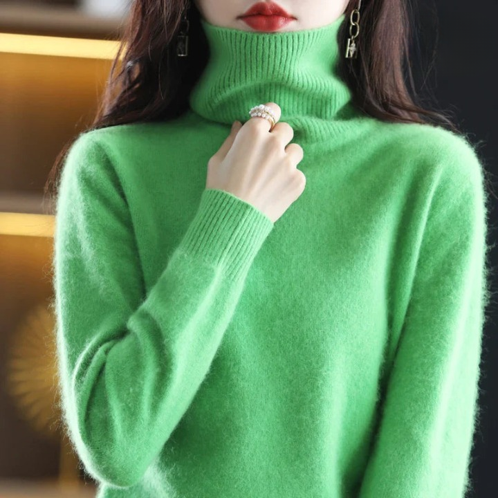 Grethe™ | Stilfuld Rullekrave Sweater - Freya Kobenhavn