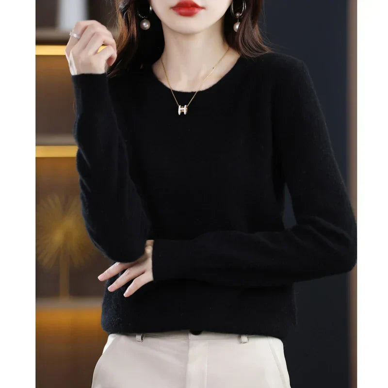 Gitte™ | Stilfuld Blød Lyserød Sweater - Freya Kobenhavn