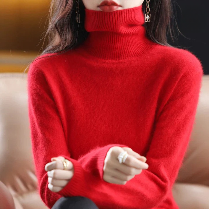 Grethe™ | Stilfuld Rullekrave Sweater - Freya Kobenhavn
