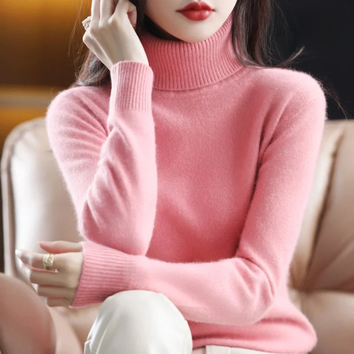 Grethe™ | Stilfuld Rullekrave Sweater - Freya Kobenhavn