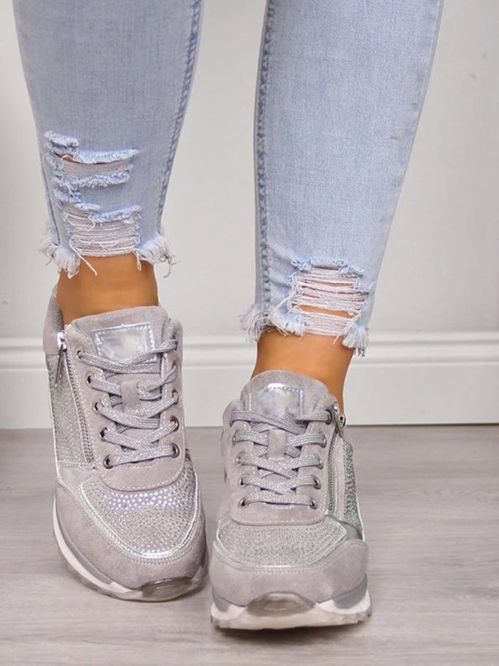 Aage | Smarte Metalliske Sneakers Med Lynlås - Freya Kobenhavn