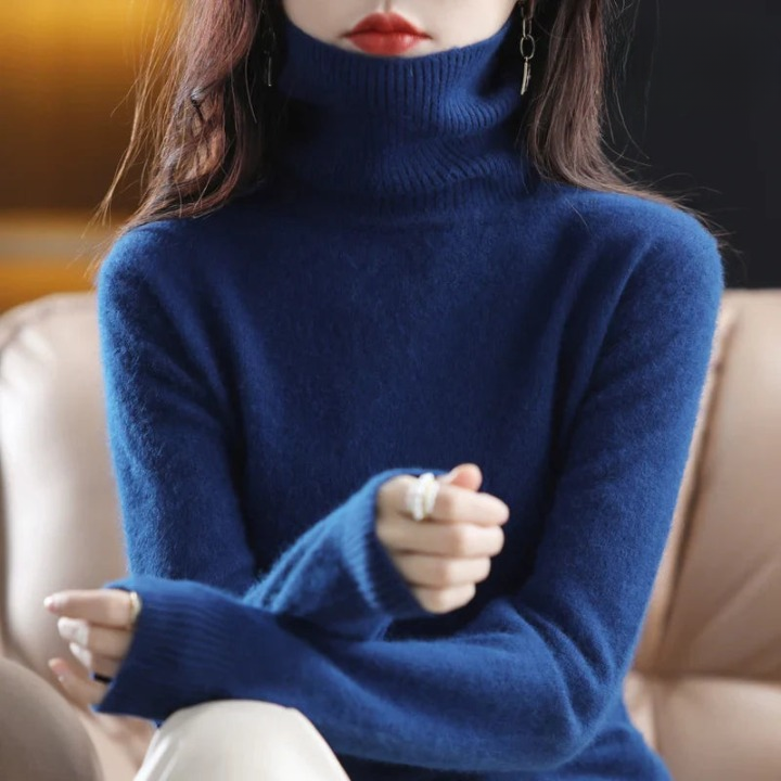 Grethe™ | Stilfuld Rullekrave Sweater - Freya Kobenhavn