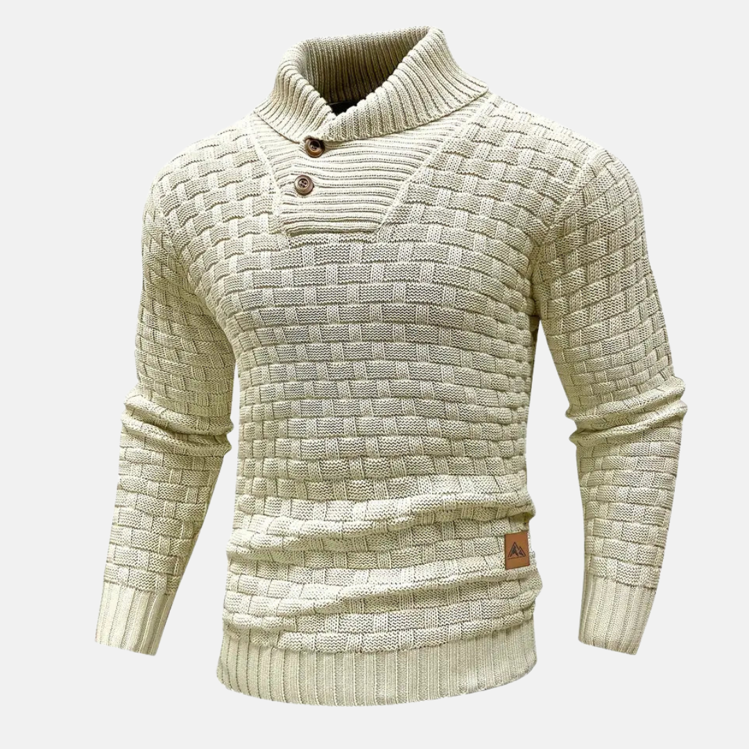 Jochum | Herre Casual Strik Sweater med Knapper - Freya Kobenhavn