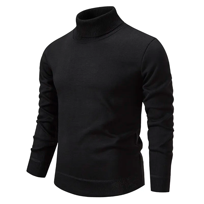 Erland | Herre Vinter Rullekravesweater med Ribstrikket Hals - Freya Kobenhavn