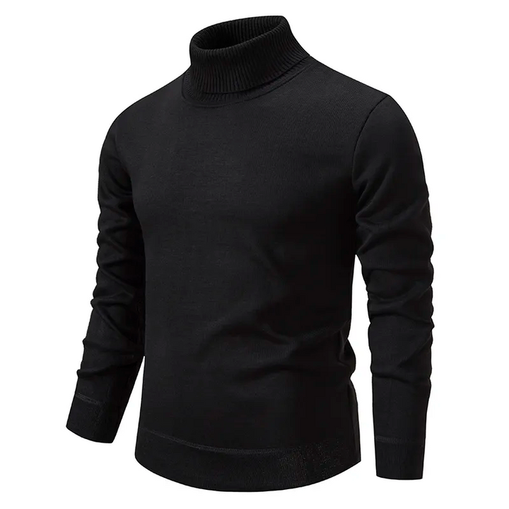 Erland | Herre Vinter Rullekravesweater med Ribstrikket Hals - Freya Kobenhavn