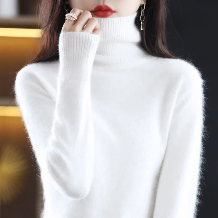 Grethe™ | Stilfuld Rullekrave Sweater - Freya Kobenhavn