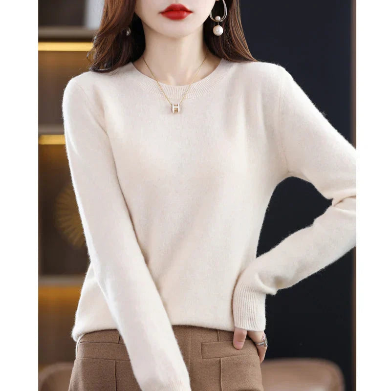 Gitte™ | Stilfuld Blød Lyserød Sweater - Freya Kobenhavn