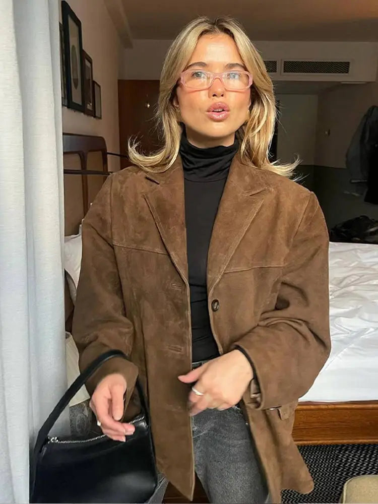 Jasmin | Stilfuld Og Behagelig Ruskindsjakke - Freya Kobenhavn
