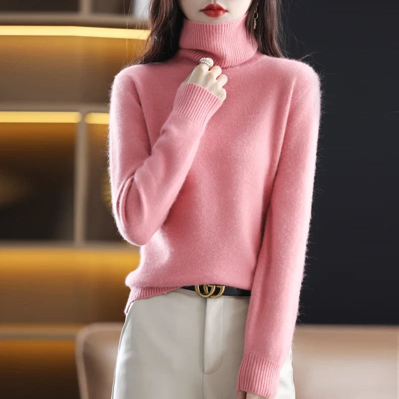 Grethe™ | Stilfuld Rullekrave Sweater - Freya Kobenhavn