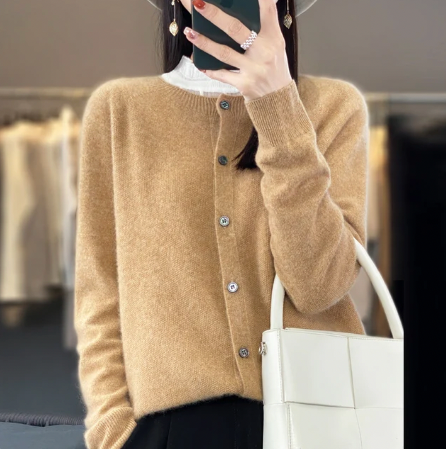 Grethe | Hyggelig Cardigan med Knapper - Freya Kobenhavn