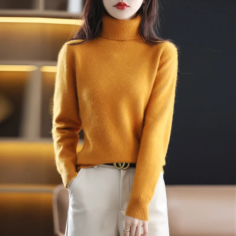 Grethe™ | Stilfuld Rullekrave Sweater - Freya Kobenhavn