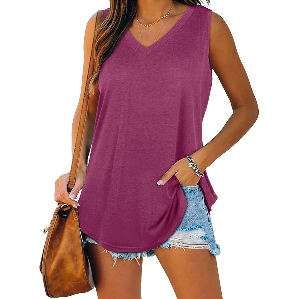 Nellie | Dame Sommer Top Med V-Hals - Freya Kobenhavn