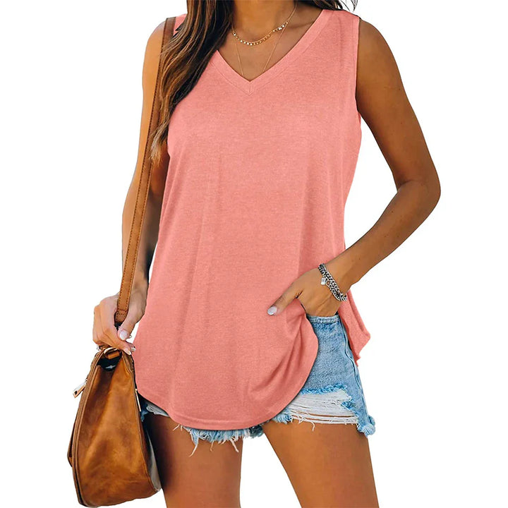 Nellie | Dame Sommer Top Med V-Hals - Freya Kobenhavn