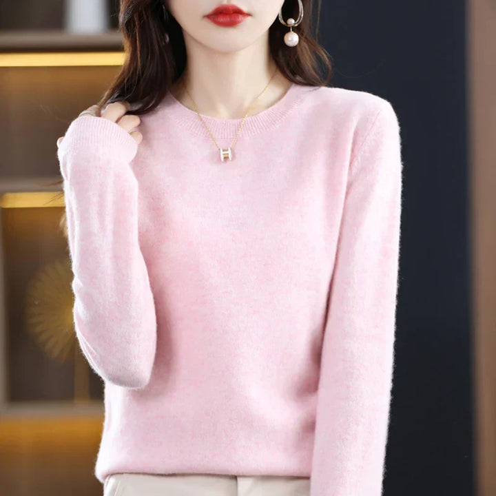 Gitte™ | Stilfuld Blød Lyserød Sweater - Freya Kobenhavn