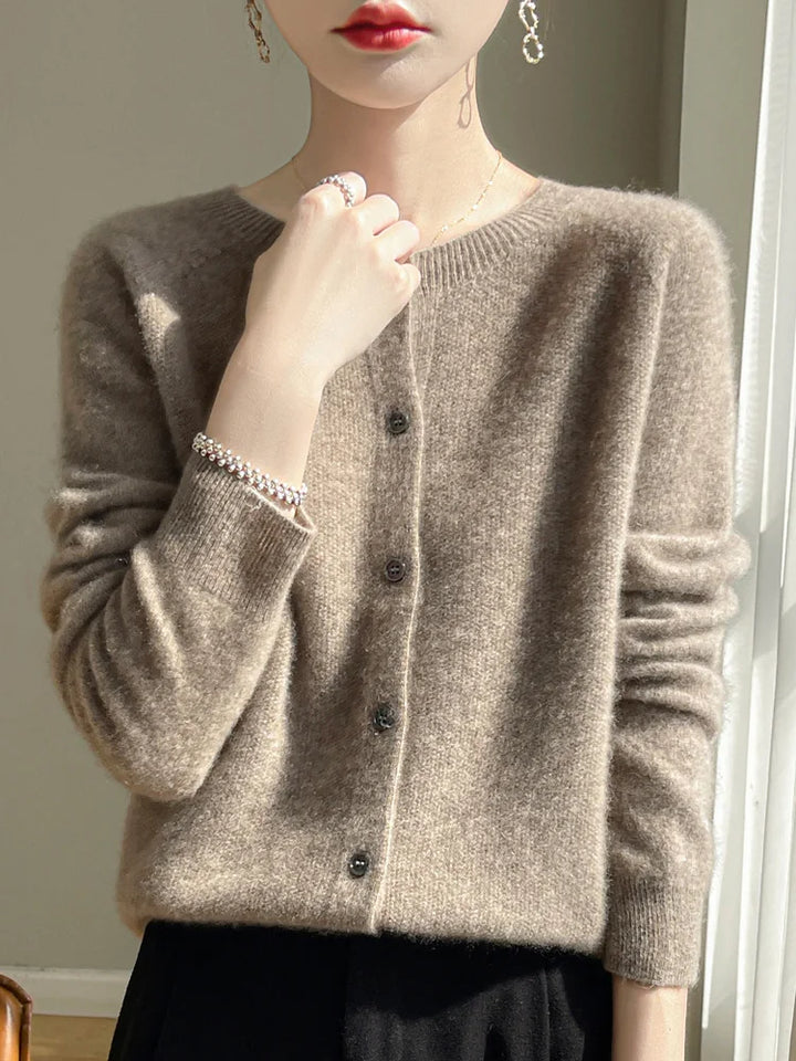 Jasmin | Elegant Og Stilfuld Let Cardigan Med Knapper - Freya Kobenhavn