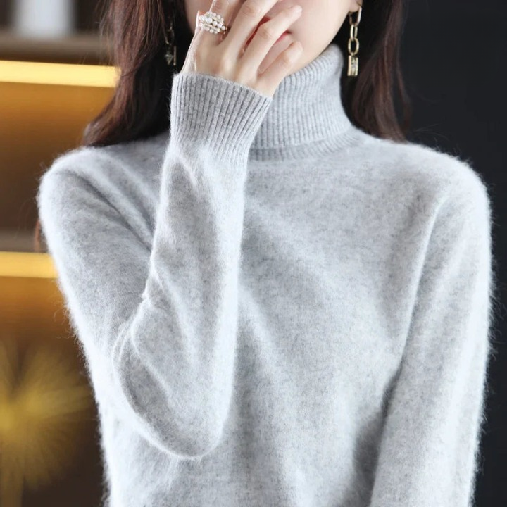 Grethe™ | Stilfuld Rullekrave Sweater - Freya Kobenhavn