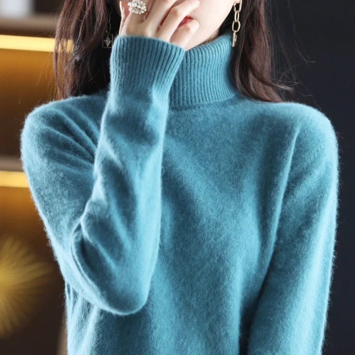 Grethe™ | Stilfuld Rullekrave Sweater - Freya Kobenhavn