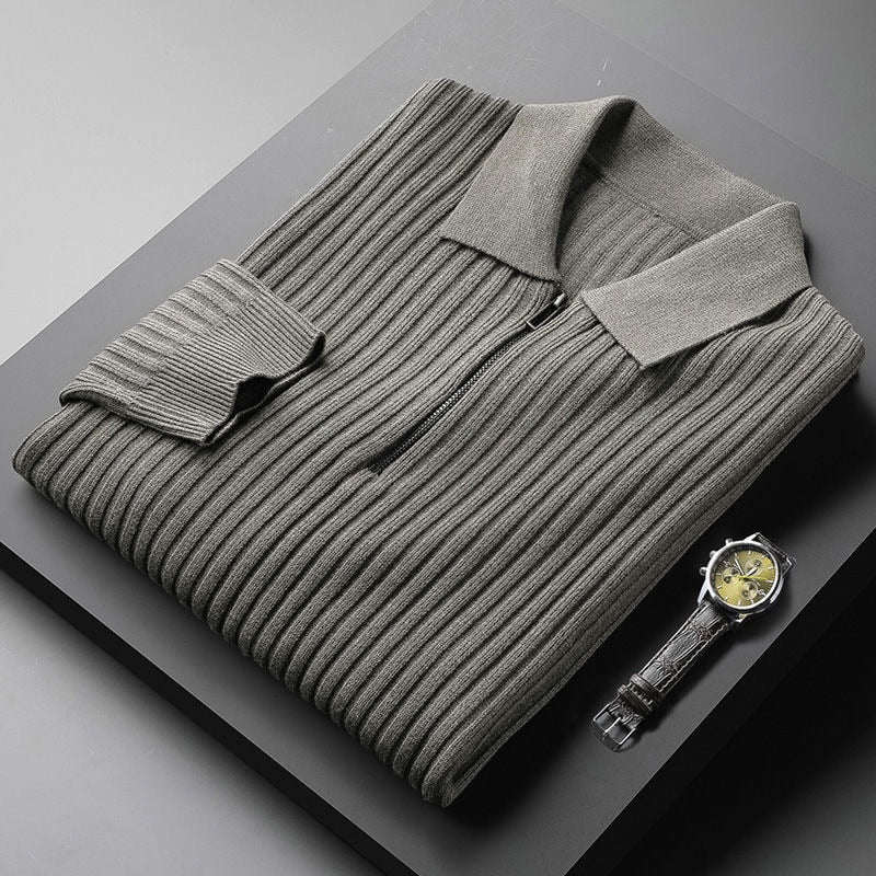 Eilert | Herre Pullover med Lynlås og Krave - Freya Kobenhavn