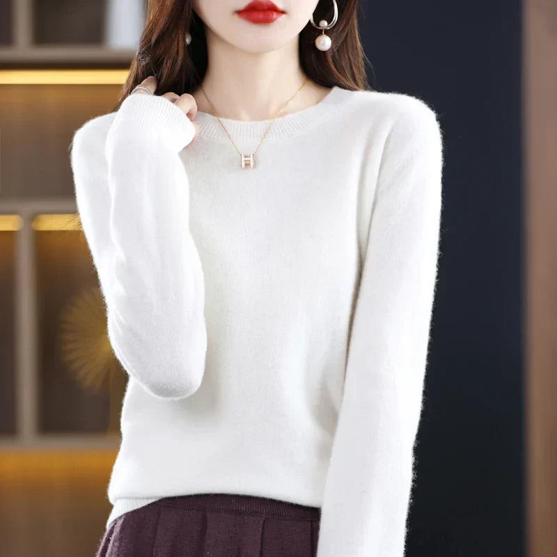 Gitte™ | Stilfuld Blød Lyserød Sweater - Freya Kobenhavn