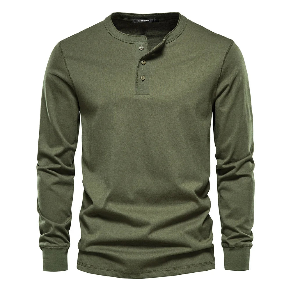 Lorenz | Stilfuld Og Behagelig Langærmet Henley-Shirt - Freya Kobenhavn