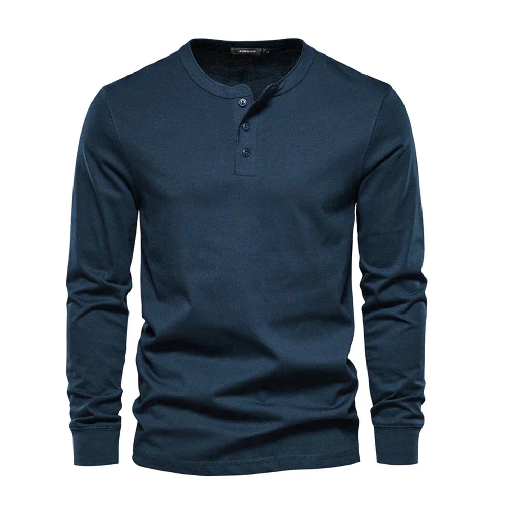 Lorenz | Stilfuld Og Behagelig Langærmet Henley-Shirt - Freya Kobenhavn